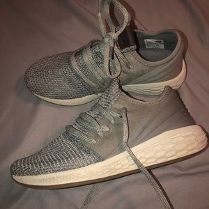Gray New Balance shoes